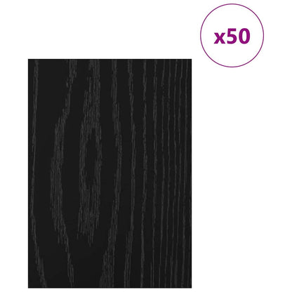 Pannelli decorativi 50 pcs Rovere Nero 15 x 21 x 0.27 cm