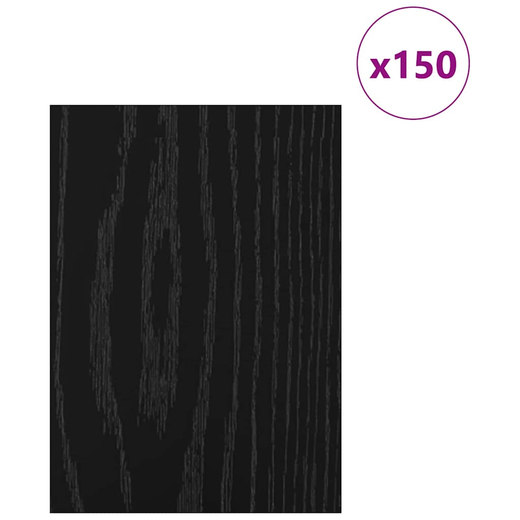 Pannelli decorativi 150 pcs Rovere Nero 15 x 21 x 0.27 cm