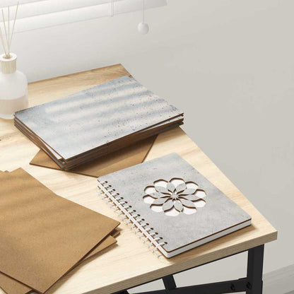Pannelli decorativi 150 pcs Grigio cemento 15 x 21 x 0.27 cm