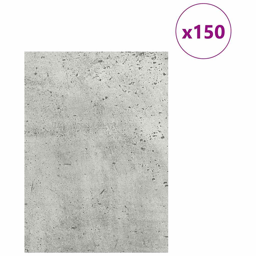 Pannelli decorativi 150 pcs Grigio cemento 15 x 21 x 0.27 cm