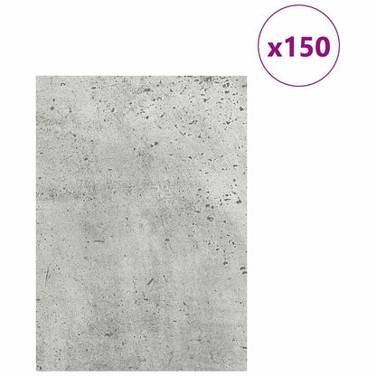 Pannelli decorativi 150 pcs Grigio cemento 15 x 21 x 0.27 cm