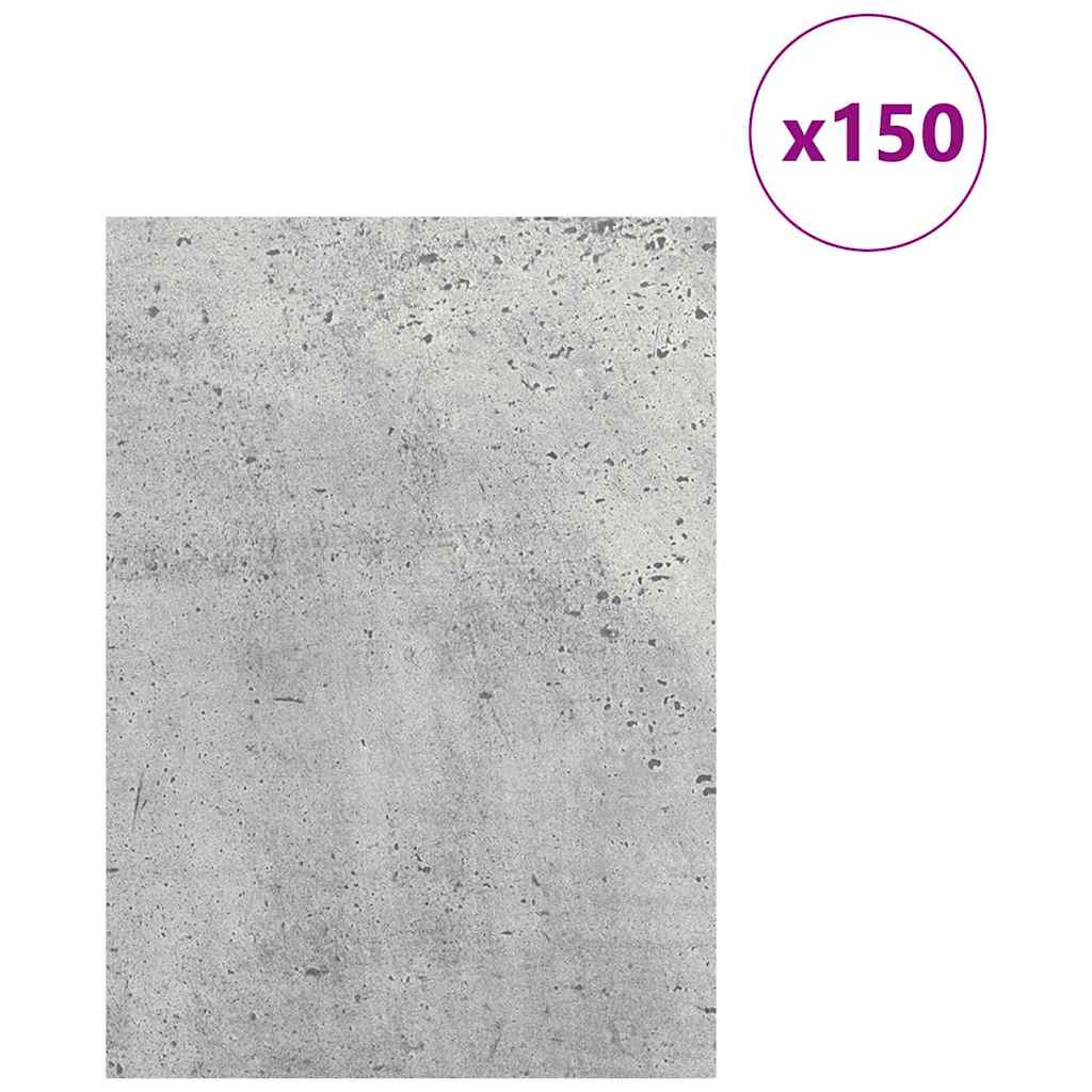 Pannelli decorativi 150 pcs Grigio cemento 21 x 30 x 0,27 cm