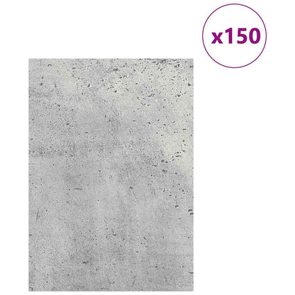 Pannelli decorativi 150 pcs Grigio cemento 21 x 30 x 0,27 cm