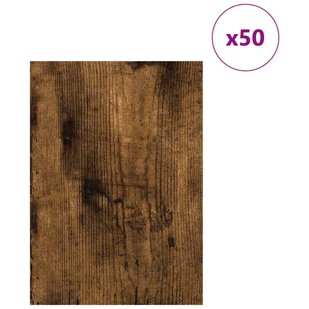 Pannelli decorativi 50 pcs Rovere fumÃ© 21 x 30 x 0,27 cm