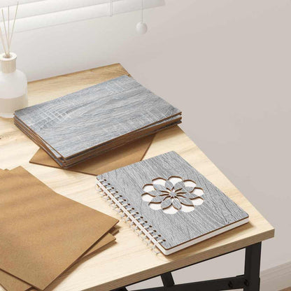 Pannelli decorativi 150 pcs Grigio Sonoma 21 x 30 x 0,27 cm