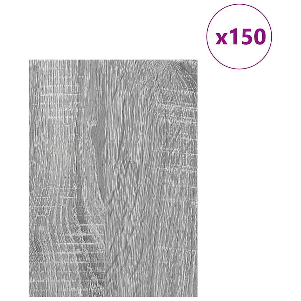 Pannelli decorativi 150 pcs Grigio Sonoma 21 x 30 x 0,27 cm