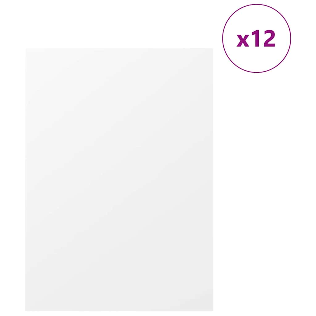 Pannelli decorativi 12 pcs Bianco 30 x 42 x 0.27 cm