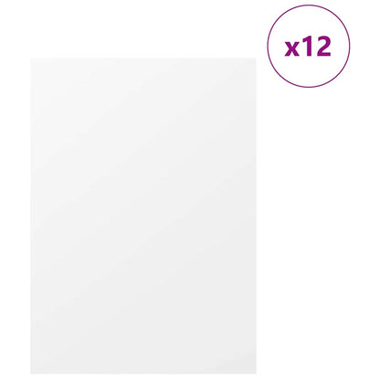 Pannelli decorativi 12 pcs Bianco 30 x 42 x 0.27 cm
