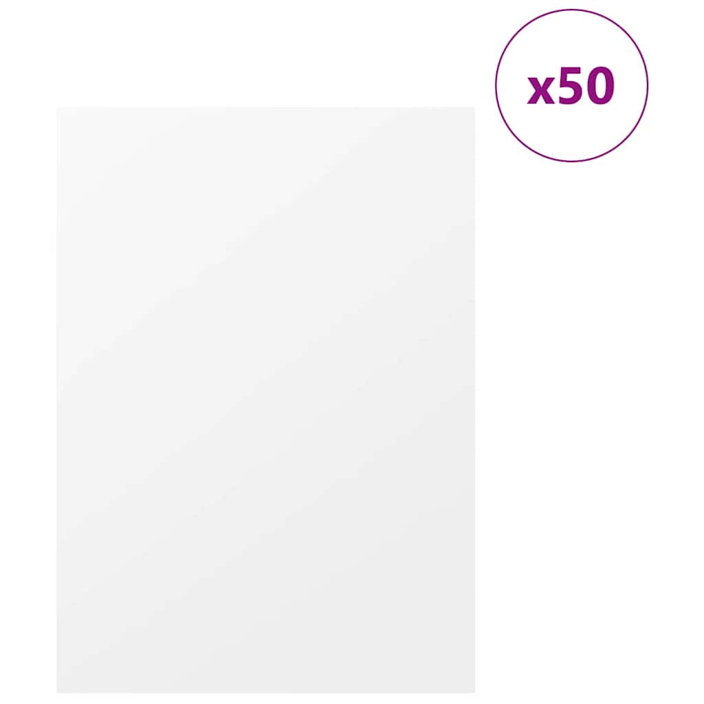Pannelli decorativi 50 pcs Bianco 30 x 42 x 0.27 cm