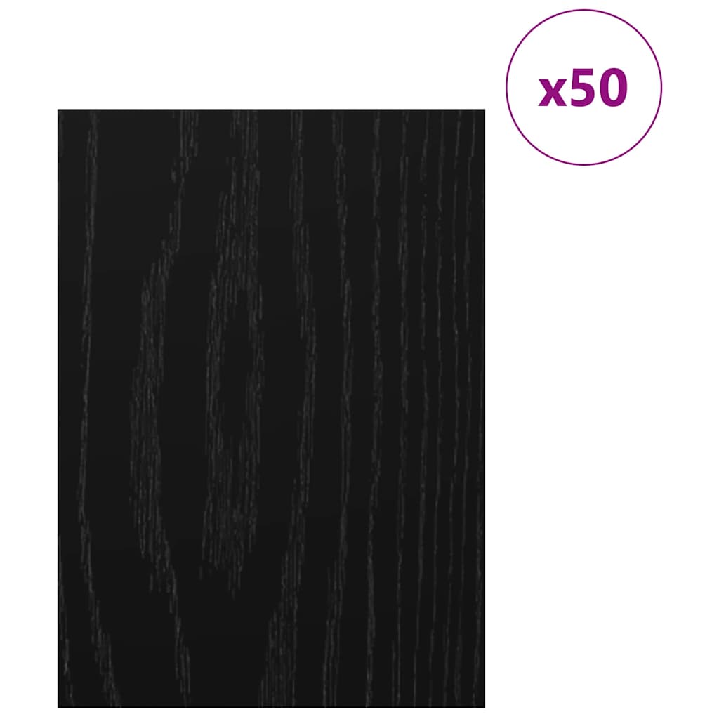 Pannelli decorativi 50 pcs Rovere Nero 30 x 42 x 0.27 cm