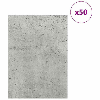 Pannelli decorativi 50 pcs Grigio cemento 30 x 42 x 0.27 cm