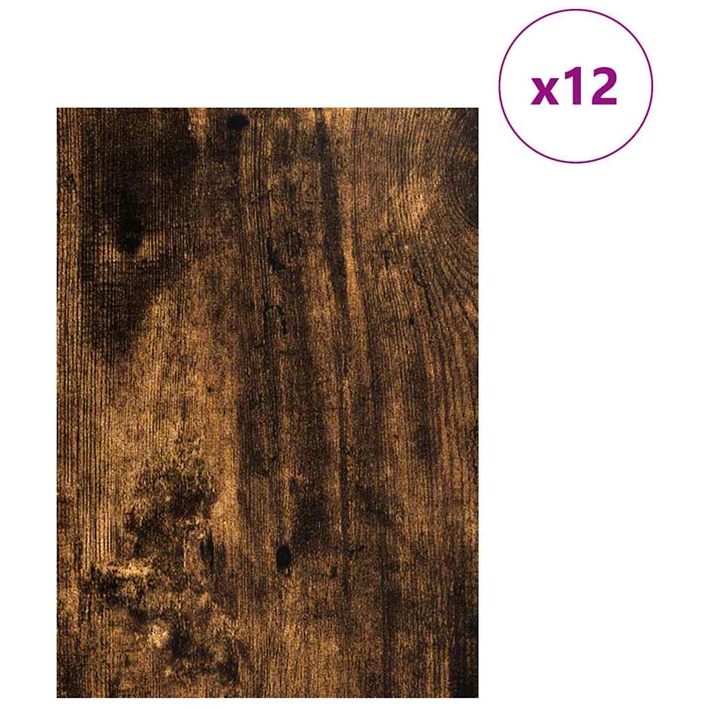Pannelli decorativi 12 pcs Rovere fumÃ© 30 x 42 x 0.27 cm