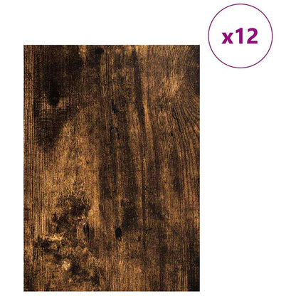 Pannelli decorativi 12 pcs Rovere fumÃ© 30 x 42 x 0.27 cm