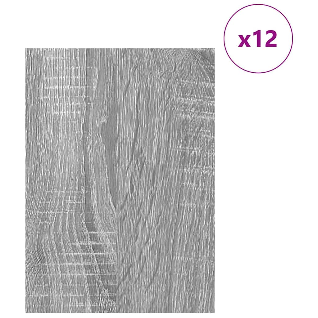Pannelli decorativi 12 pcs Grigio Sonoma 30 x 42 x 0.27 cm