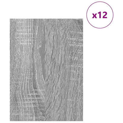 Pannelli decorativi 12 pcs Grigio Sonoma 30 x 42 x 0.27 cm