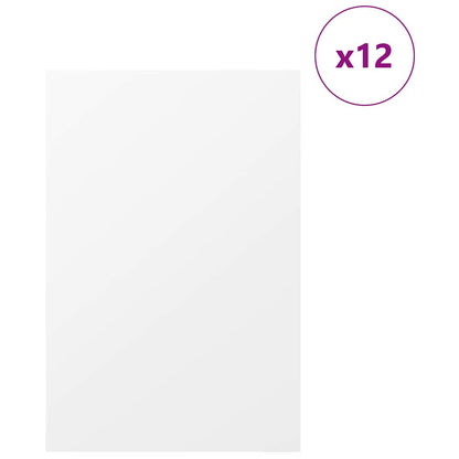 Pannelli decorativi 12 pcs Bianco 40 x 60 x 0.27 cm