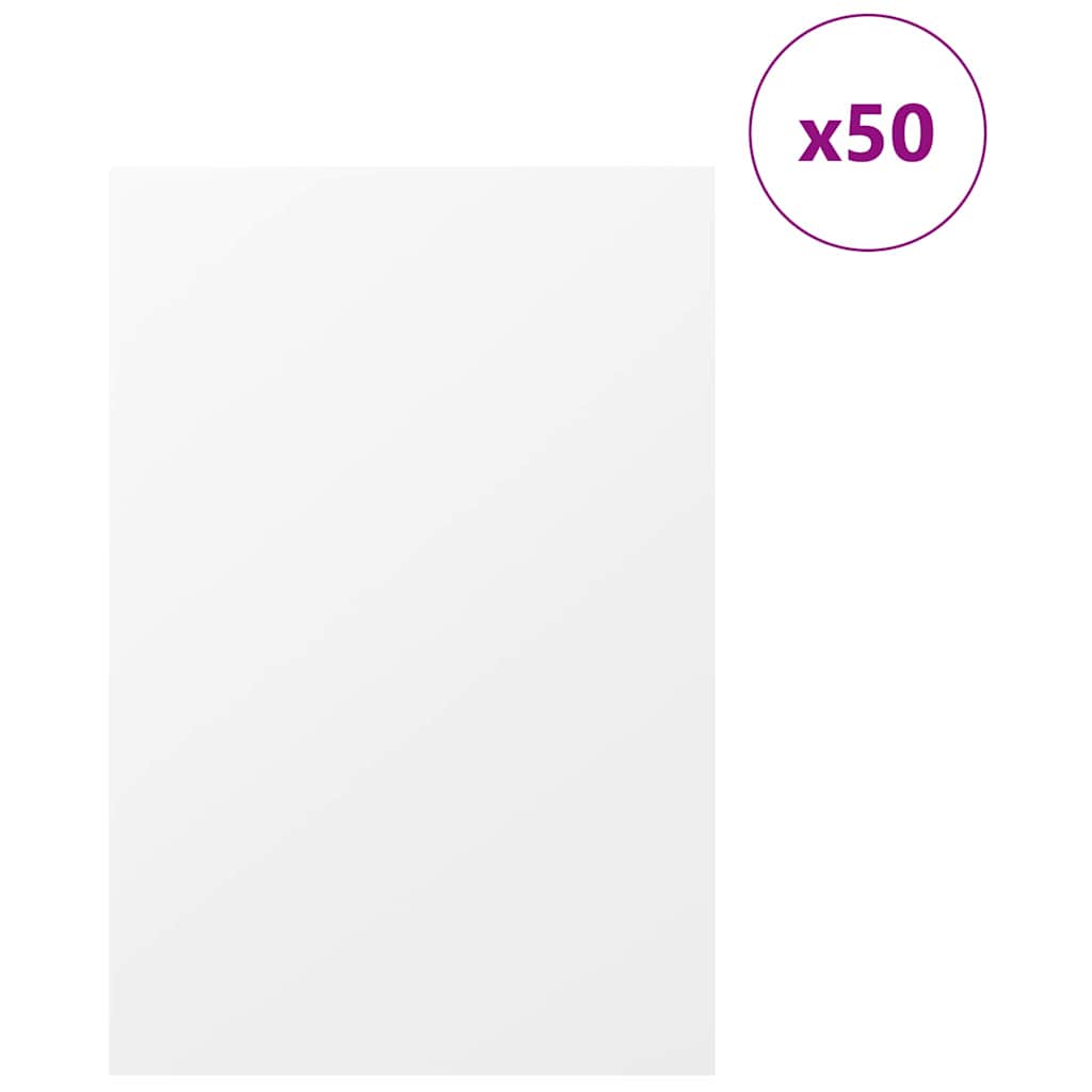Pannelli decorativi 50 pcs Bianco 40 x 60 x 0.27 cm