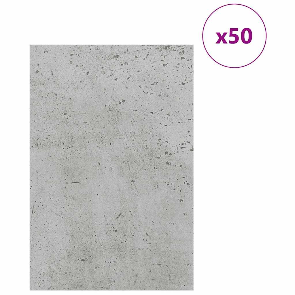 Pannelli decorativi 50 pcs Grigio cemento 40 x 60 x 0.27 cm