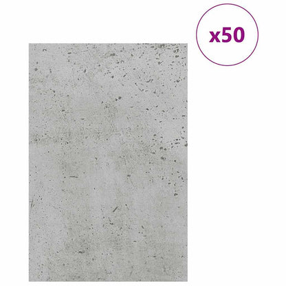 Pannelli decorativi 50 pcs Grigio cemento 40 x 60 x 0.27 cm