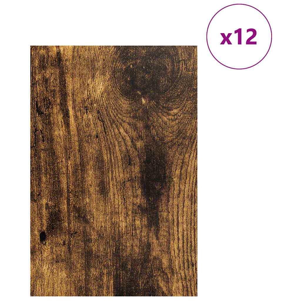 Pannelli decorativi 12 pcs Rovere fumÃ© 40 x 60 x 0.27 cm