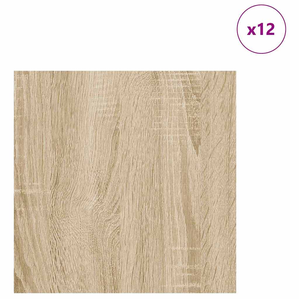 Pannelli decorativi 12 pcs Rovere Sonoma 30 x 30 x 0.27 cm