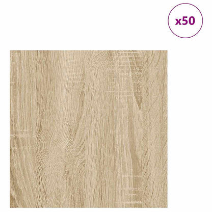 Pannelli decorativi 50 pcs Rovere Sonoma 30 x 30 x 0.27 cm