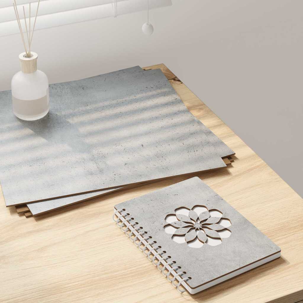 Pannelli decorativi 50 pcs Grigio cemento 30 x 30 x 0.27 cm