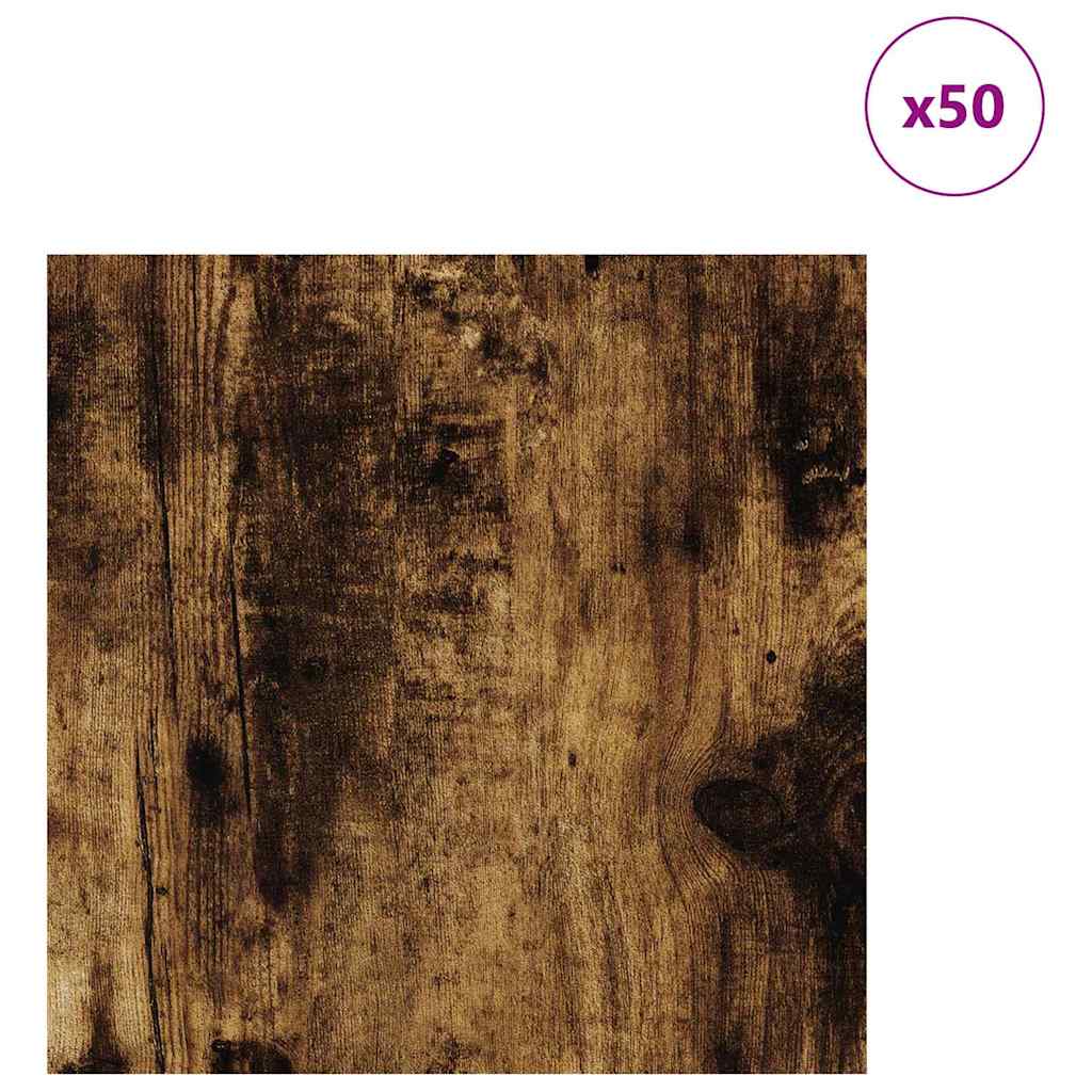 Pannelli decorativi 50 pcs Rovere fumÃ© 30 x 30 x 0.27 cm