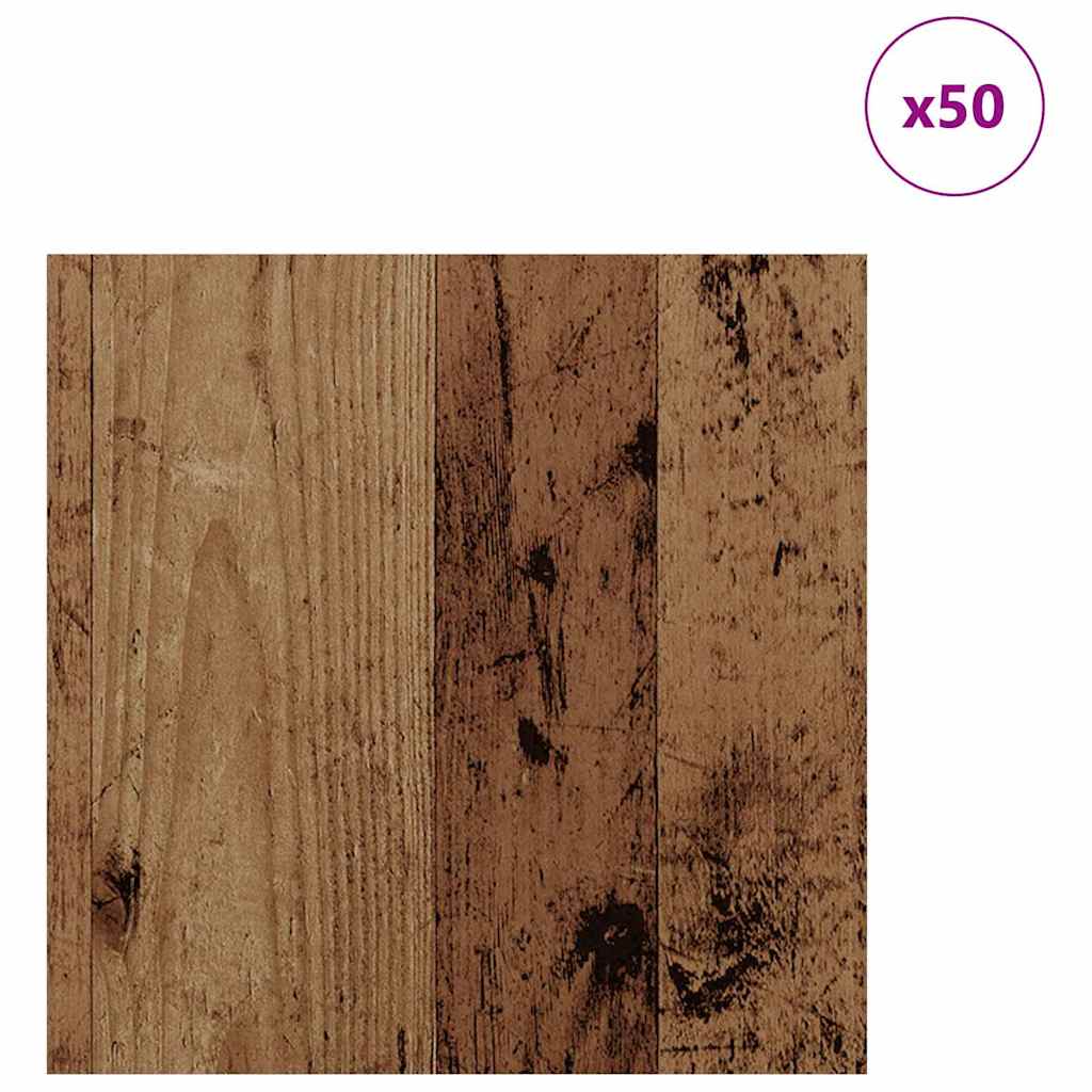 Pannelli decorativi 50 pcs Legno vecchio 30 x 30 x 0.27 cm