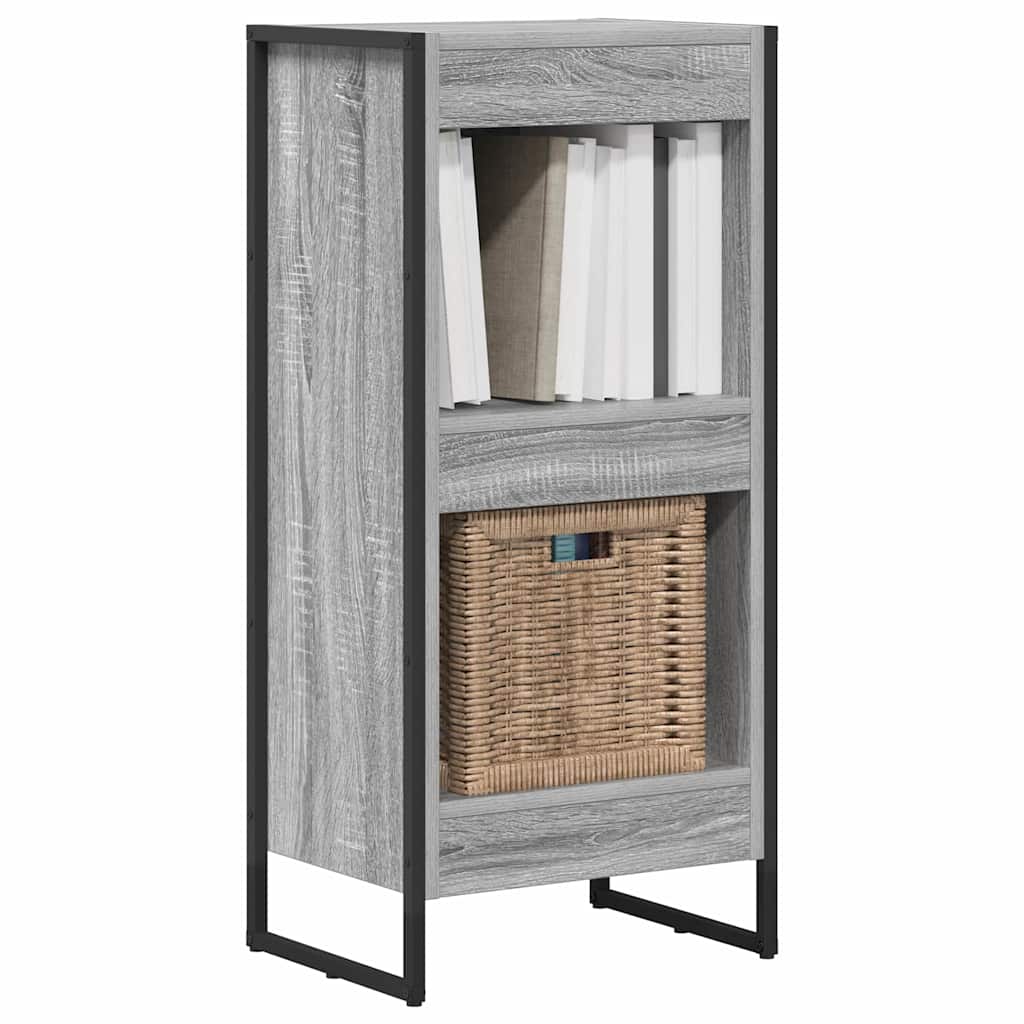 Armadio per Libri Grigio Sonoma 80 x 30 x 155 cm