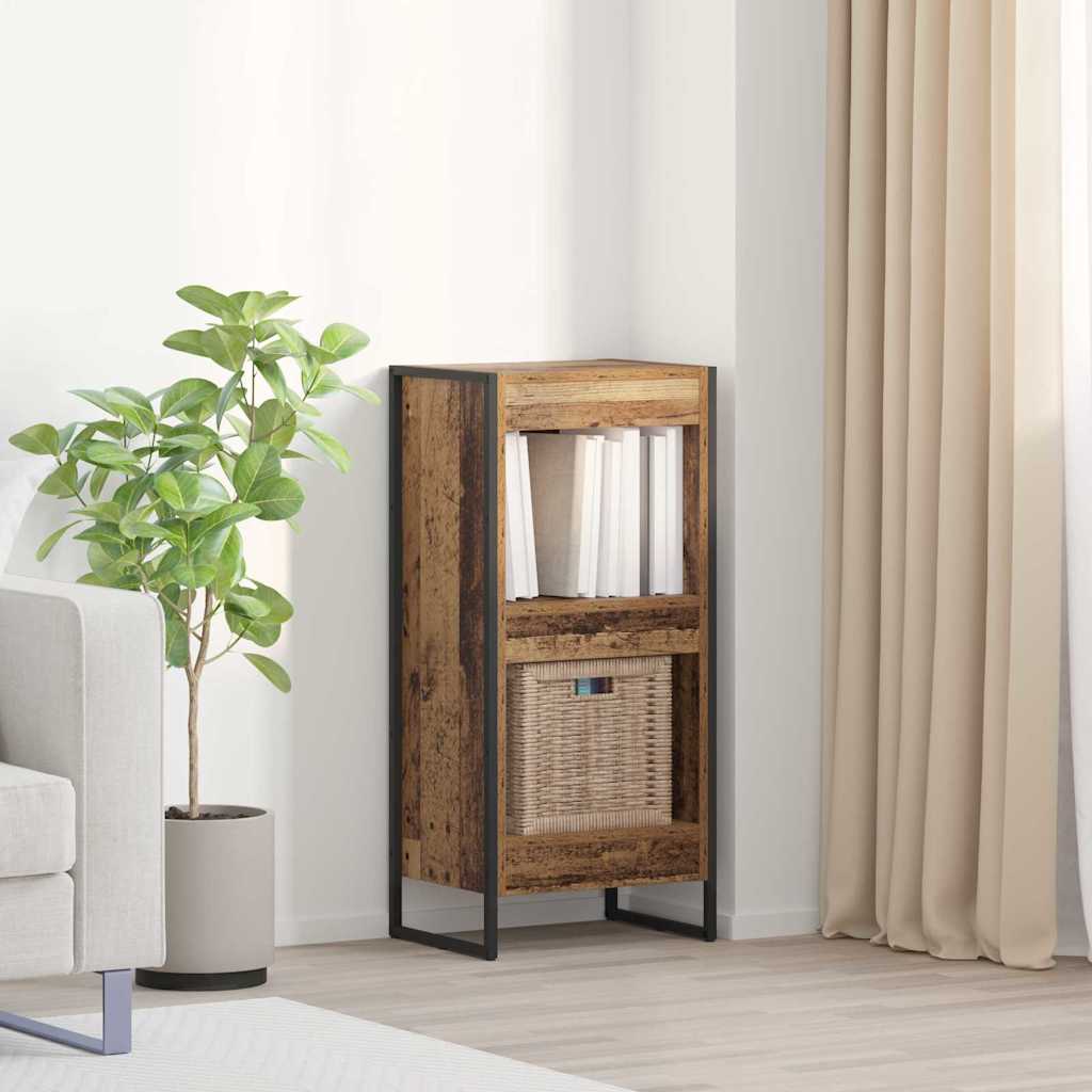 Armadio per Libri Legno vecchio 80 x 30 x 155 cm