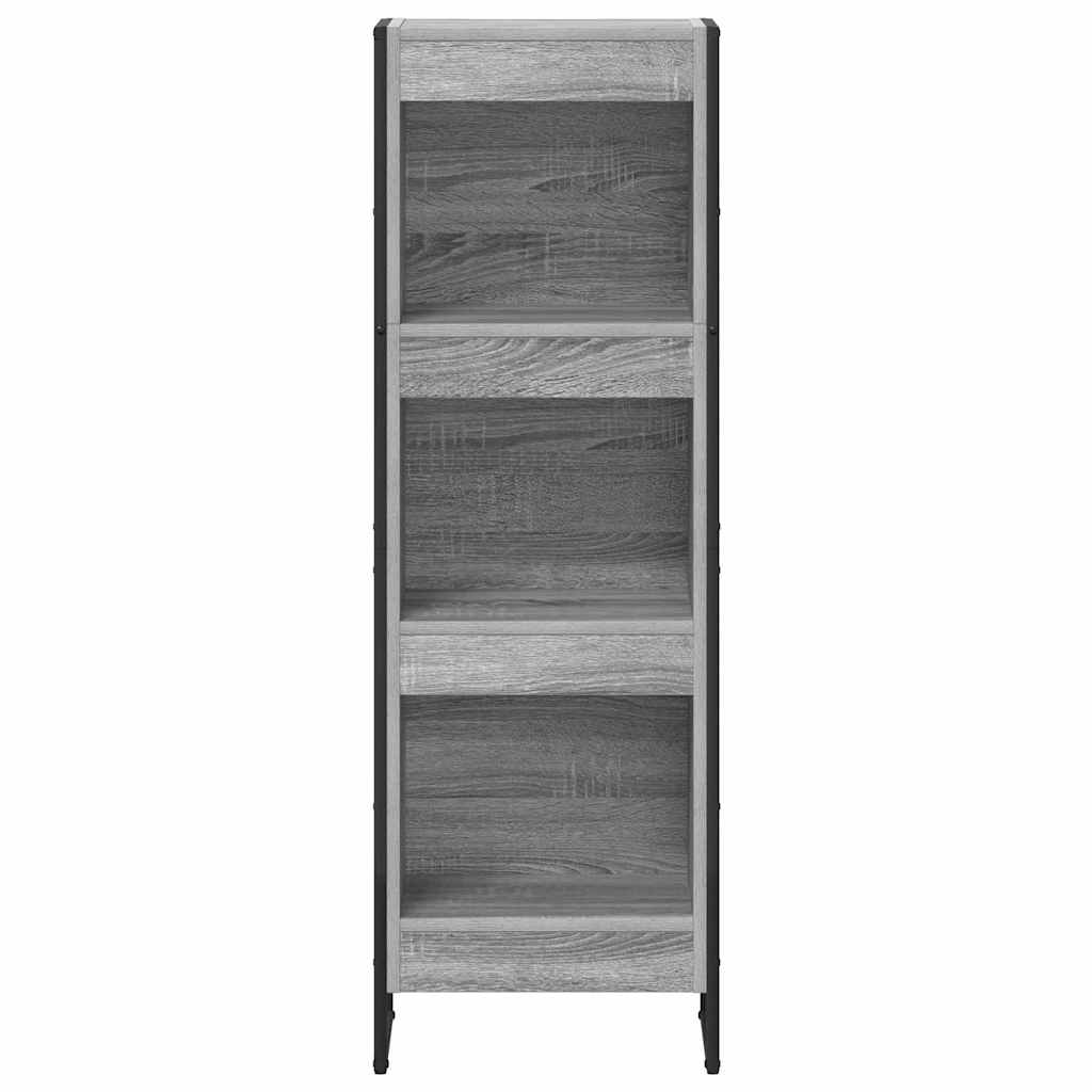 Armadio per Libri Grigio Sonoma 80 x 30 x 155 cm