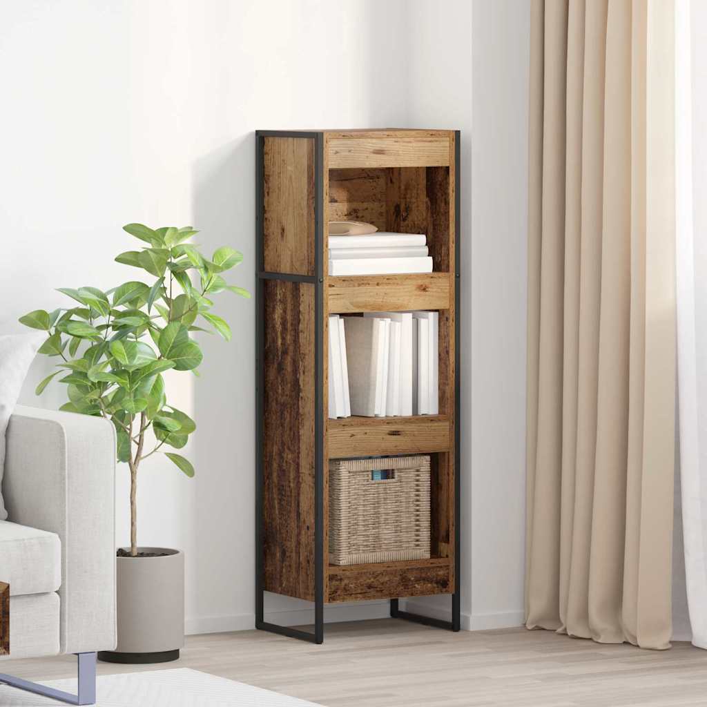 Armadio per Libri Legno vecchio 80 x 30 x 155 cm