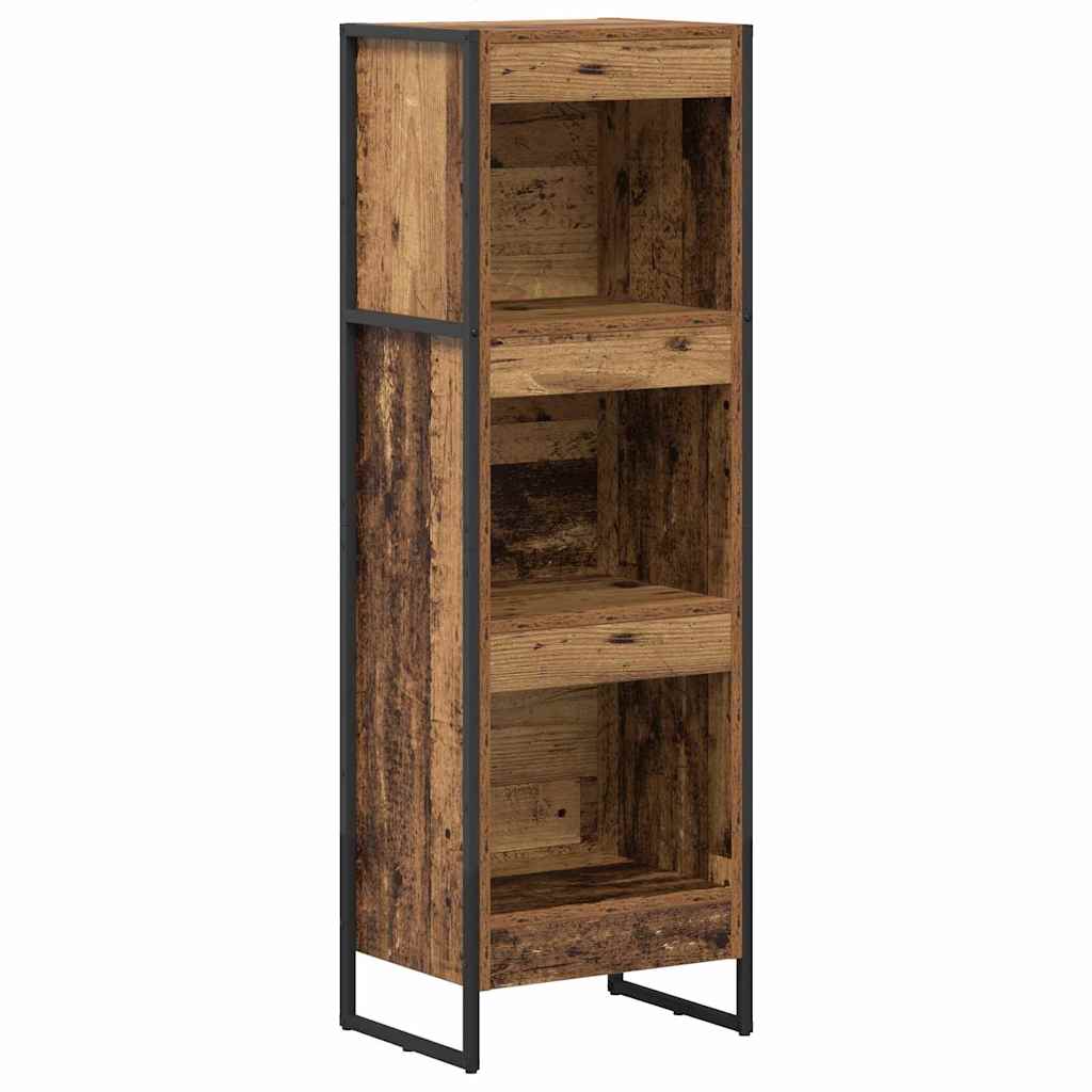 Armadio per Libri Legno vecchio 80 x 30 x 155 cm