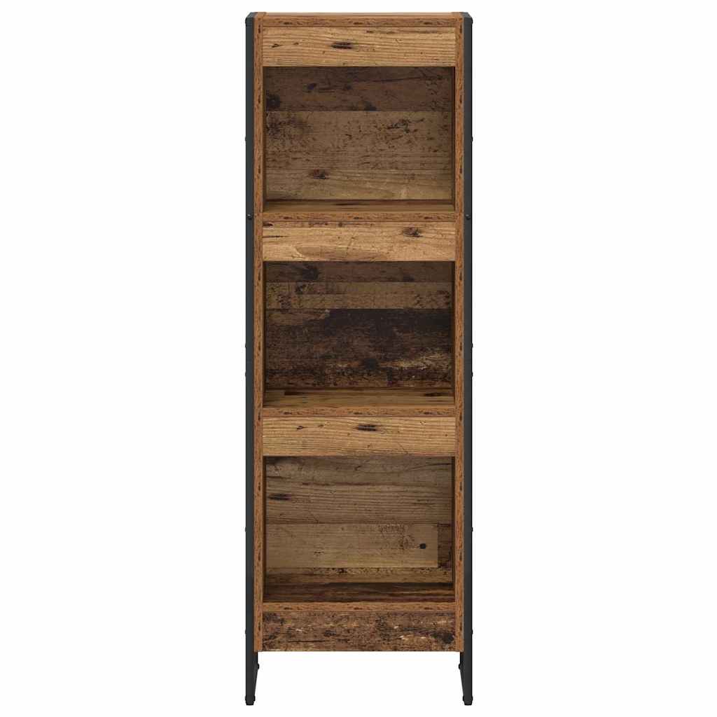 Armadio per Libri Legno vecchio 80 x 30 x 155 cm