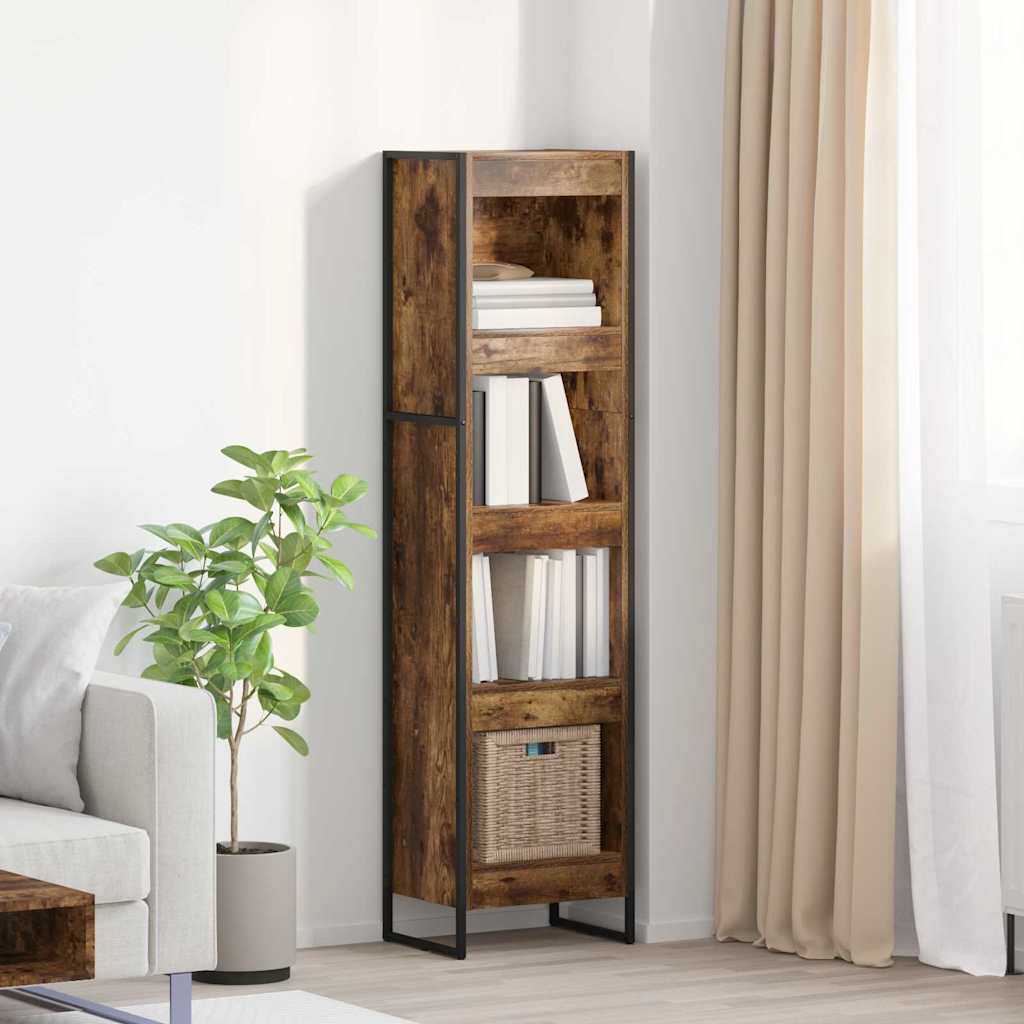 Armadio per Libri Quercia Fumosa 80 x 30 x 155 cm