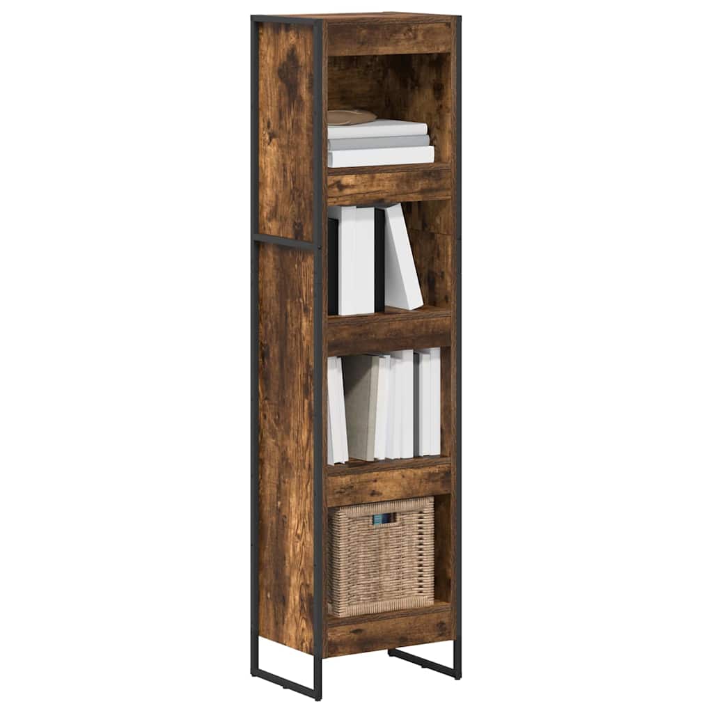 Armadio per Libri Quercia Fumosa 80 x 30 x 155 cm