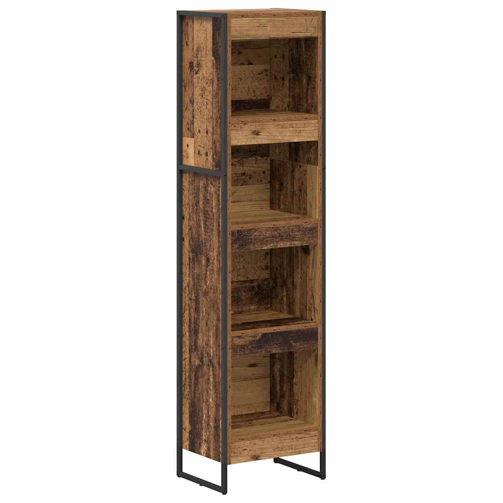 Armadio per Libri Legno vecchio 80 x 30 x 155 cm