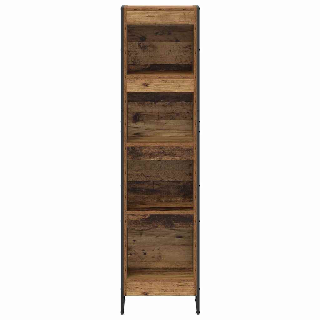 Armadio per Libri Legno vecchio 80 x 30 x 155 cm