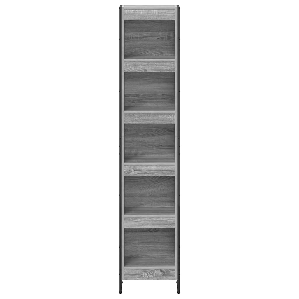 Armadio per Libri Grigio Sonoma 80 x 30 x 155 cm