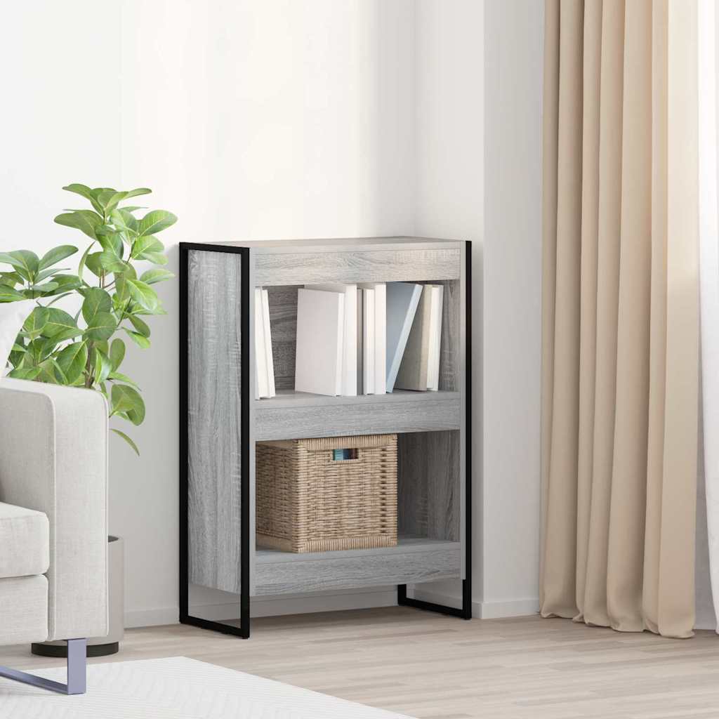 Armadio per Libri Grigio Sonoma 80 x 30 x 155 cm