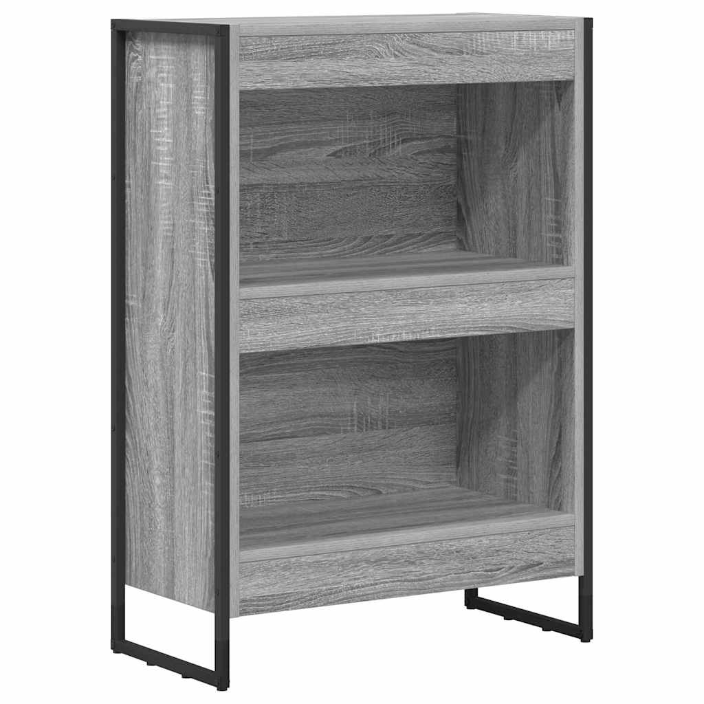 Armadio per Libri Grigio Sonoma 80 x 30 x 155 cm