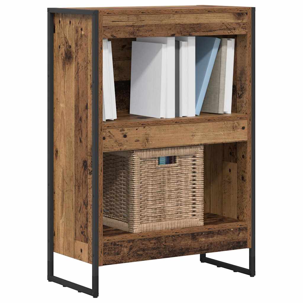Armadio per Libri Legno vecchio 80 x 30 x 155 cm