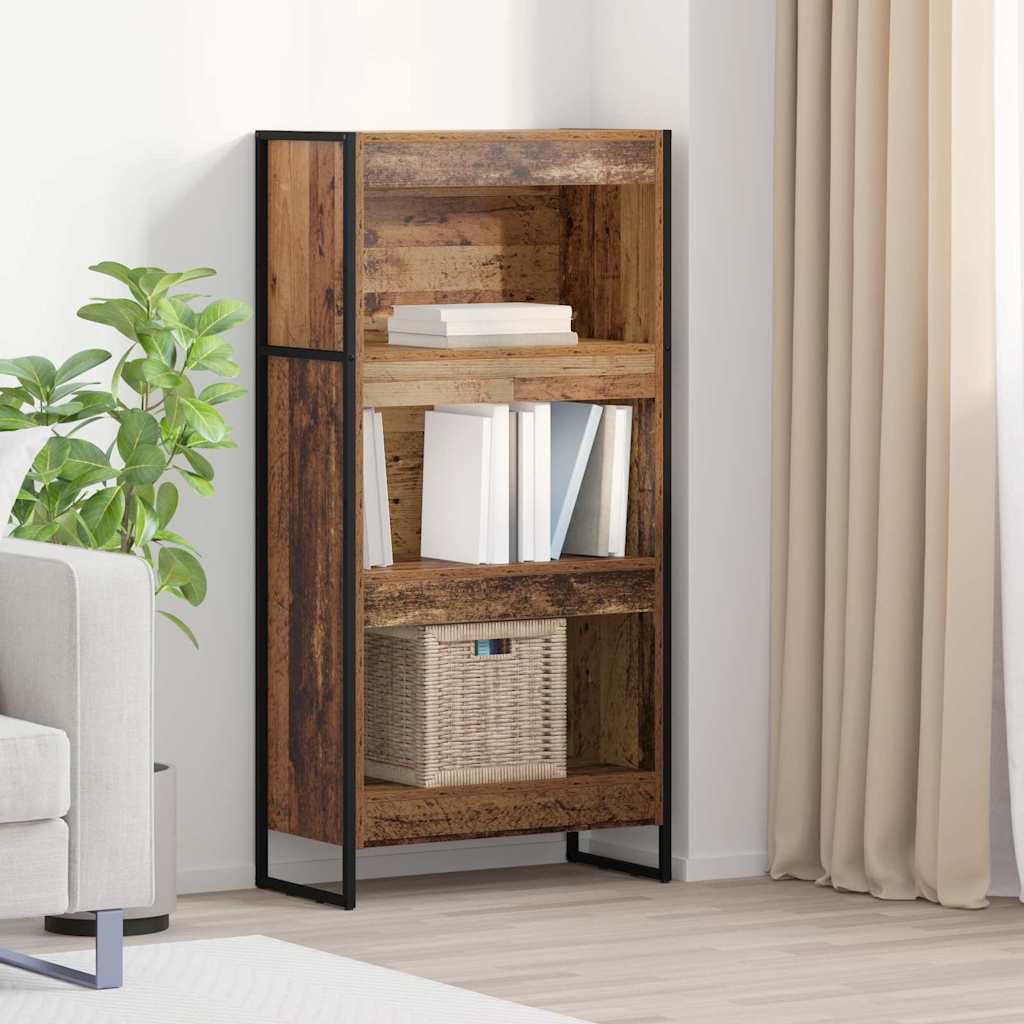 Armadio per Libri Legno vecchio 80 x 30 x 155 cm