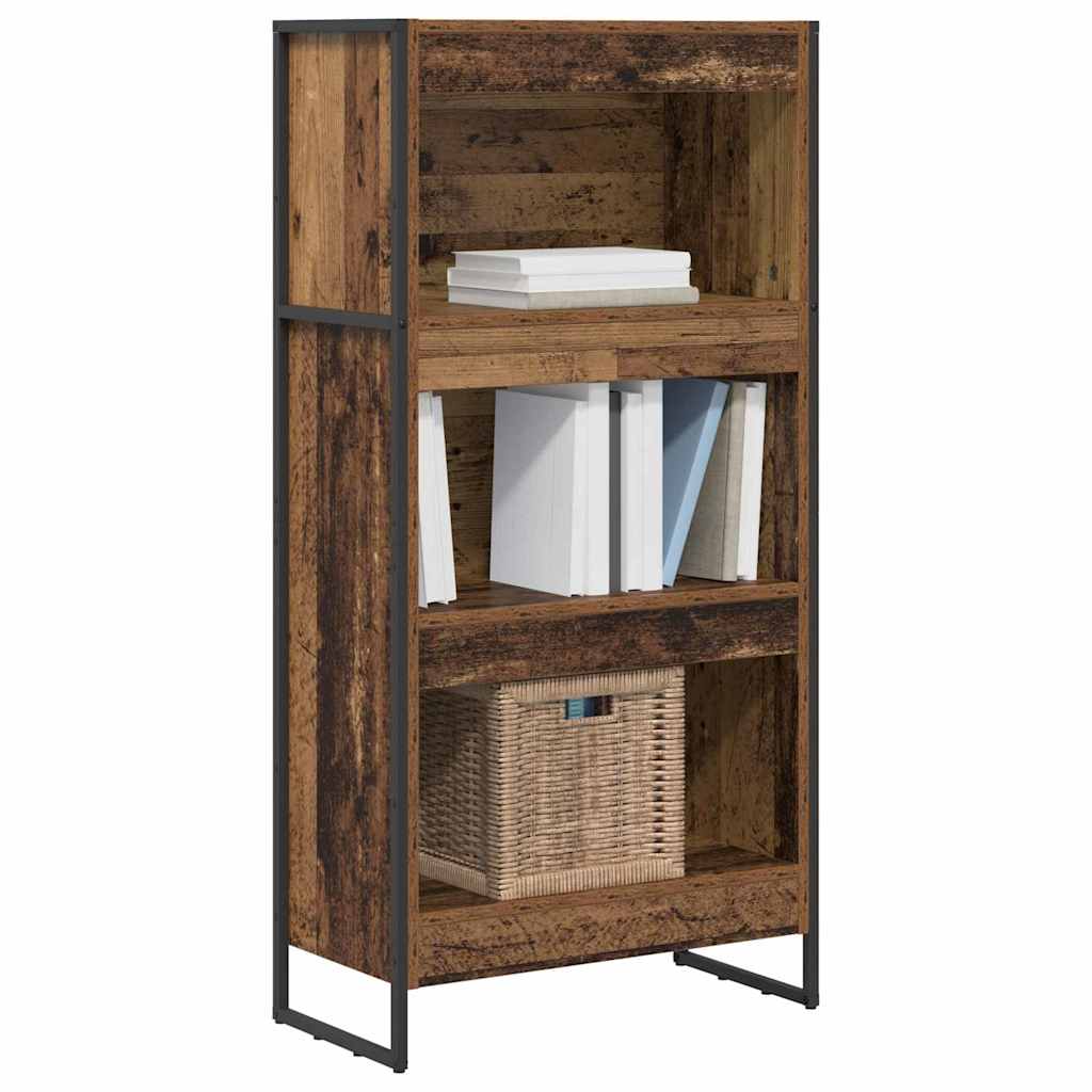 Armadio per Libri Legno vecchio 80 x 30 x 155 cm