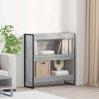 Armadio per Libri Grigio Sonoma 80 x 30 x 155 cm