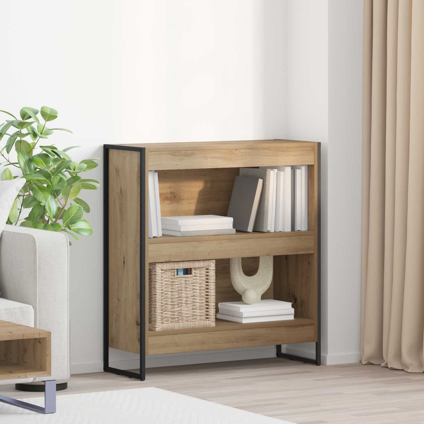 Armadio per Libri Rovere Artigianale 80 x 30 x 155 cm