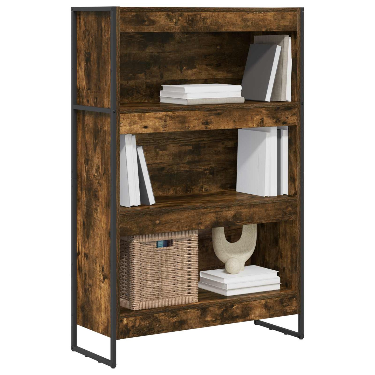 Armadio per Libri Quercia Fumosa 80 x 30 x 155 cm