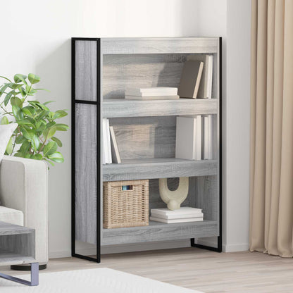 Armadio per Libri Grigio Sonoma 80 x 30 x 155 cm