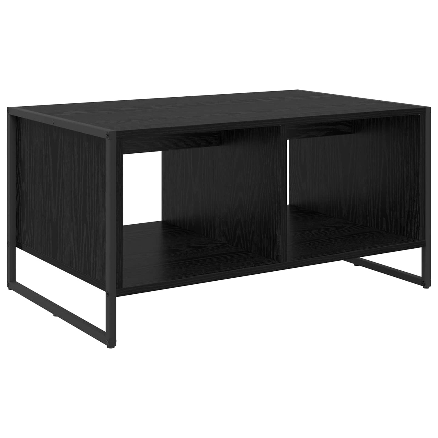 Tavolino da salotto Rovere Nero 80 x 50 x 40 cm